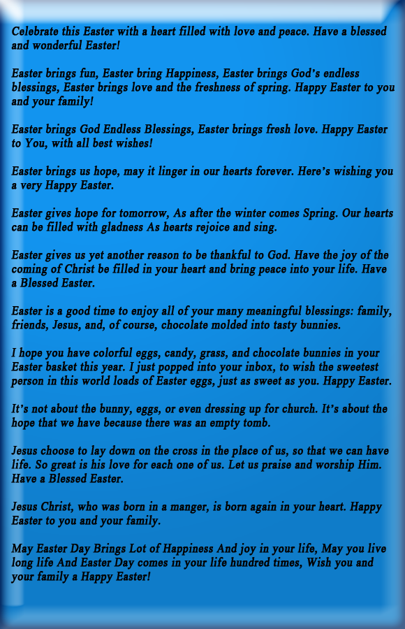 Easter good wishes messages