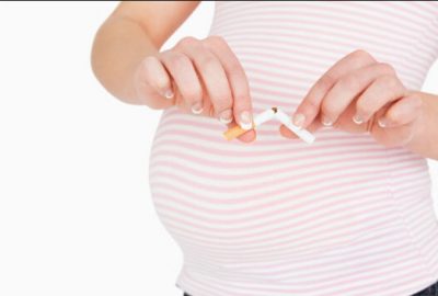 Smoking influence on a pregnant woman
