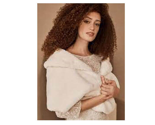 Why is a fur shawl a trendy clothing item